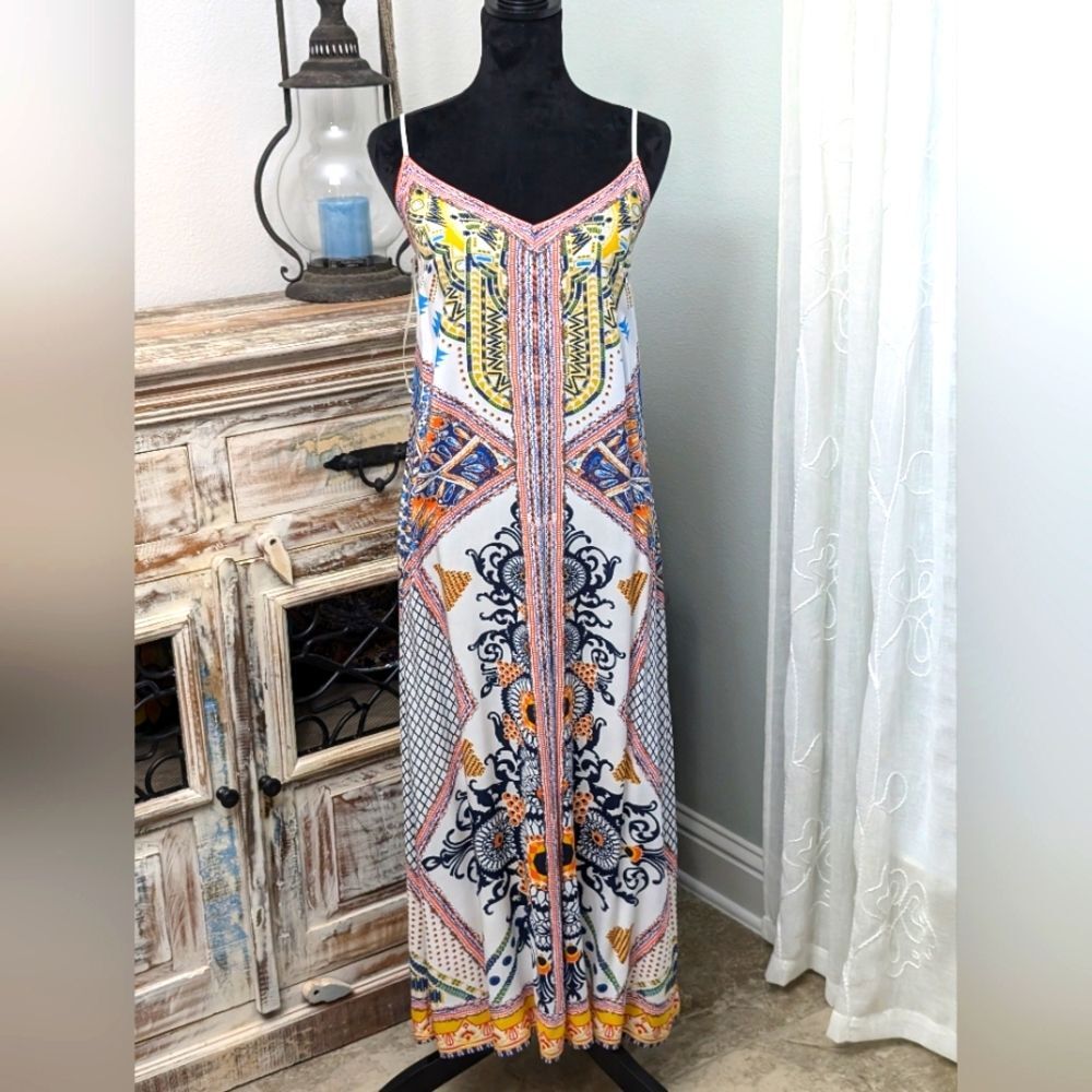 Jealous Tomato Print Maxi Dress Size Small